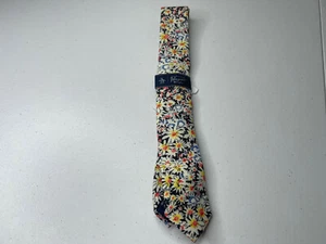 Penguin Mens Blue Floral Neck Tie NWT - Picture 1 of 5