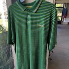 Mecca Mens Size L Polo Shirt True To The Game Since Day One Short Sleeve Stripe