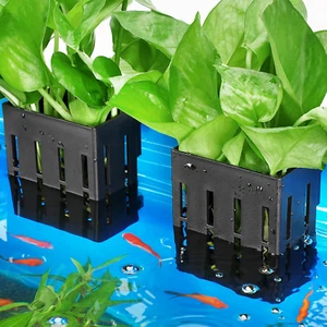 Upgraded Aquarium Plant Holder with Hooks and Suction Cups for Fish Tank Aquapon - Picture 1 of 9