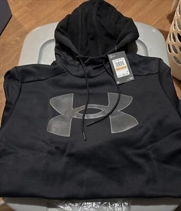 Under Armour Men's UA Fleece Big Logo Hoodie Hooded Sweatshirt Small - Picture 1 of 5