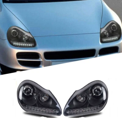 For Porsche Cayenne 2004-2006 Headlight LED DRL Turn Signal LED Low/High Beam - Image 1 of 4
