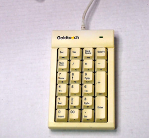 Goldtouch GTC-0033 Keypad USB PC Numeric 22-Key White   (In Preowned Condition).