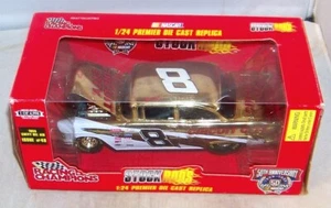 1:24 1998 RACING CHAMPIONS STOCK RODS GOLD CHASE #8 HUT STRICKLIN 1955 CHEVY MIB - Picture 1 of 4