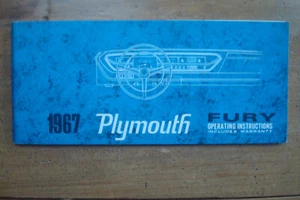 1967 Plymouth Fury Operating Instructions Manual Canadian - Picture 1 of 3