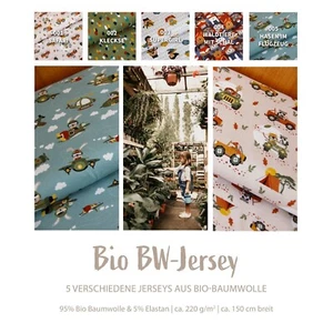 Bio Baumwolljersey Kindermotive, Stoff Meterware bedruckt, Biobaumwolle *ab 50cm - Bild 1 von 34