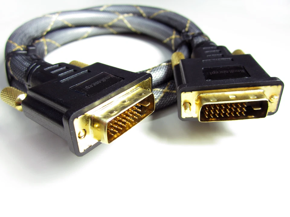 KnuKonceptz Silver Plated Copper Monster DVI-D Dual Link 24 + 1 2M 6 Foot Cable - Image 1 of 2