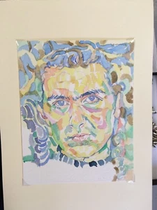 Portrait Painting,Woman's Face.Frida Kahlo Style Model.Strong,Colourful.Fauvist - Picture 1 of 2