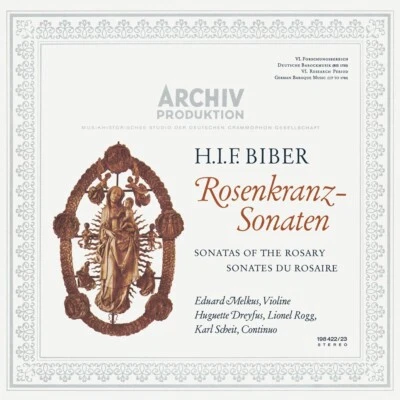 EDUARD MELKUS H.I.F. Biber: Sonatas Of The Rosary 180g 2LP New Vinyl - Image 1 of 2
