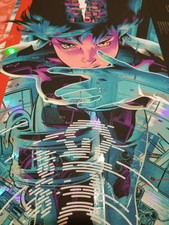 Ghost in the Shell Foil Variant Martin Ansin Mondo Movie Poster GITS