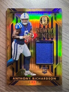 Anthony Richardson 2023 Gold Standard Newly Minted Patch 188/399 SSP RC Colts