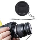 52Mm Center Pinch Snap Front Lens Cap Cover For Cam W String Nikon! F9g1 L2d0