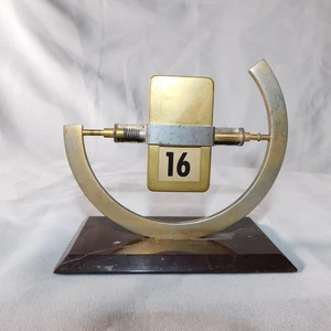 VTG Desktop FLIP-STYLE Perpetual Calendar MCM 1950s - Picture 1 of 5