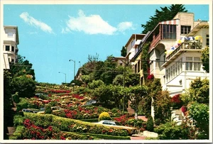 LOMBARD STREET San Francisco, Kalifornien ca 4x6 Postkarte - Bild 1 von 2