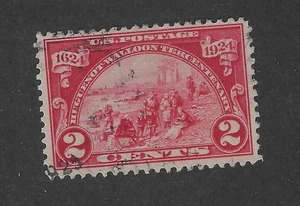 Scott # 615, 2 cents carmine rose, The Walloons,1924, VF+ - Picture 1 of 1