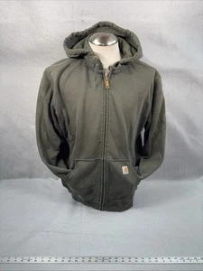 Mens Carhartt Active Jacket, Moss Green. Large Good Preowned Condition - Picture 1 of 14