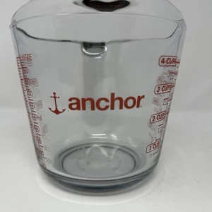 Vintage große Größe Anchor Hocking 4 Tassen Messbecher mit Ausguss. - Bild 1 von 9