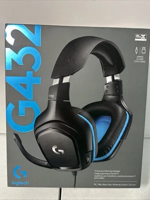 Logitech G432 7.1 Surround Sound Over-the-Ear Wired Gaming Headset - Image 1 of 4