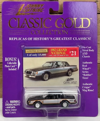 1998 JOHNNY LIGHTNING CLASSIC GOLD #21 1982 BUICK GRAND NATIONAL BLACK/SILVER - Image 1 of 4