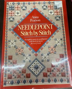 Needlepoint Stitch by Stitch Anna Pearson  Hardback dust cover 1987 - Bild 1 von 6