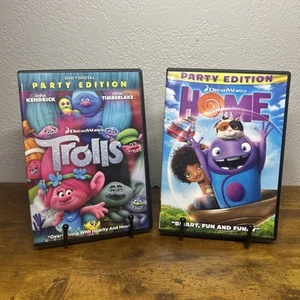 Dreamworks Trolls And Home (Party Editions) DVD Bundle - Picture 1 of 3