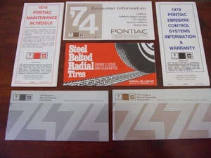 Vintage 1974 Pontiac Grand AM Owner's Manual Packet - Picture 1 of 7