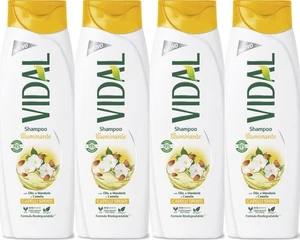 4 PEZZI - VIDAL SHAMPOO ILLUMINANTE CON OLIO DI MANDORLE E CAMELIA CAPELLI SPENT - Foto 1 di 2