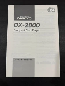 Onkyo Compact Disc Player DX-2800 Instruction Manual - Picture 1 of 1