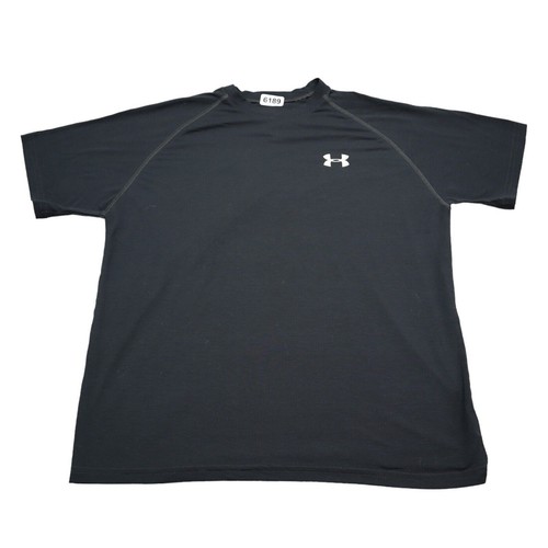 Under Armour Camicia Uomo Piccola Nera Allenamento Corsa Escursione