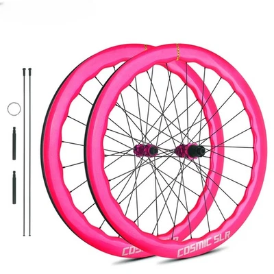 Carbon Fiber Disc Brake Wheels 700c Road Bike Wheelset Center Lock/6 Bolt Hub - Image 1 of 4