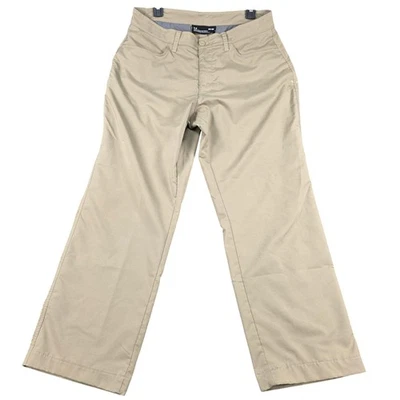 Under Armour Pants Mens 34x27 Khaki Loose Fit Performance Golf Casual Hemmed - Image 1 of 4