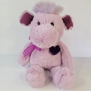 Aurora Lopsie Lulu Lisa Purple Dragon Heart Wings Plush Stuffed Animal Toy 12" - Picture 1 of 12