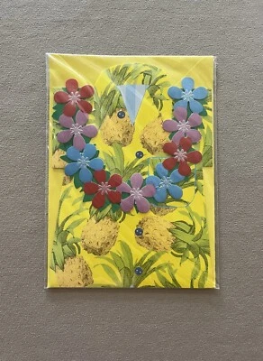 Wishing You A “Hula” Lot Of Fun, Hawaiian Themed Greeting Card, 5” X 7”, New! - Image 1 of 2