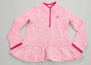 Nautica Shirt Girls Size 5 Pink Top Dress Long Sleeve Youth Kids - Picture 1 of 7