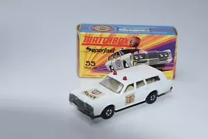 B8 1:60 3INCH 3 INCH MATCHBOX SUPERFAST LESNEY 55 MERCURY POLICE CAR EXIB RARE! - Bild 1 von 14