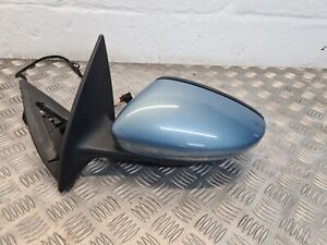 2010 VOLKSEAGEN VW EOS PASSENGER LEFT SIDE POWER FOLDING WING MIRROR IN BLUE #2E