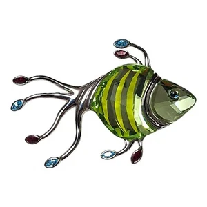 Swarovski Paradise Calimera Crystal Tropical Fish Brooch - Picture 1 of 6