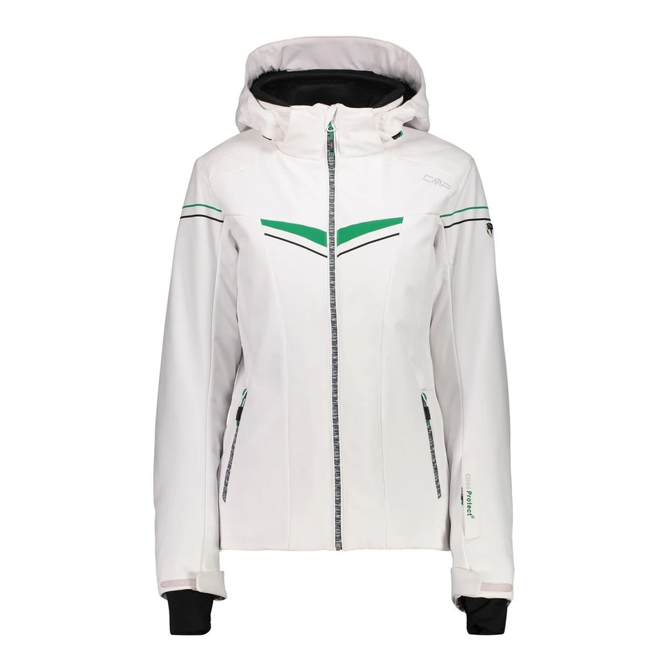 CMP Skijacke Snowboardjacke WOMAN JACKET ZIP HOOD weiß winddicht - Bild 1 von 1