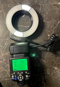 K&F Concept KF-150 i-TTL Macro Ring Flash Light Speedlite for Nikon-no Rings - Picture 1 of 5