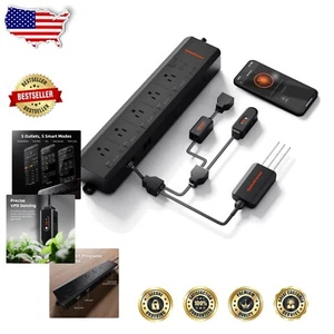 5 AC Outlet Smart Power Strip with Soil & Temp Humid Sensors for Grow Lights - Picture 1 of 11