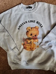 New Girl Order Sweatshirt Smells Like Bull Sz. 8 - Picture 1 of 3