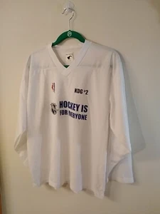 Pear Sox brand white hockey jersey youth L/XL polyester AHAI Ice Hockey KDG #2 - Picture 1 of 6