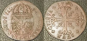 Schweiz - Neuenburg - Friedrich Wilhelm II. - 1/2 Batzen 1790 ! KM#47 - Bild 1 von 1