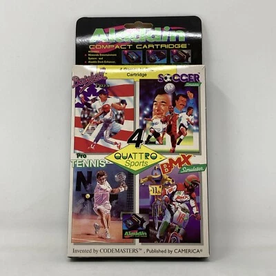 Quattro Sports Aladdin Compact Cartridge Nintendo NES Sealed (H2A) - Image 1 of 4