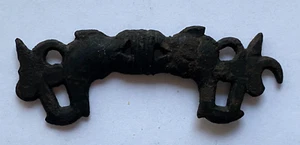 Griff 2 Delphine - Antike  , seltene Bronze  / Applikation  2.Jahrh. n.Christus - Bild 1 von 4