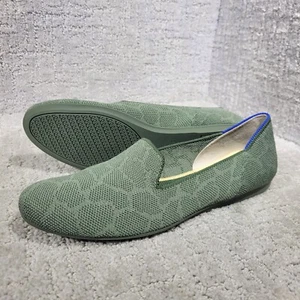 Scarpe da ballo basse Rothys The Moafer da donna taglia 8 verdi safari punta tonda - Foto 1 di 12