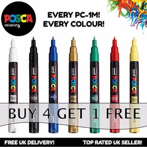 Stylos marqueurs de peinture POSCA PC-1M - Gamme complète de 21 couleurs - *Achetez 4, payez pour 3 !* - Photo 1 sur 1