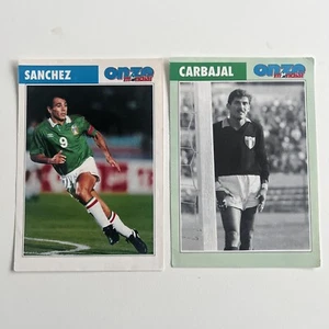 HUGO SANCHEZ MARQUEZ CARBAJAL (MEXICO) FOOTBALL ROOKIE CARDS ONZE MONDIAL - Foto 1 di 2