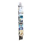 Vertical Wall Mount 6 Pockets 4x6" Greeting Card Post Card Rack Holder Display