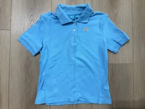 Paul Frank Julius Womens/Teen Blue Polo Shirt Monkey Logo Size Large - Picture 1 of 5