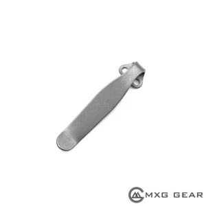 New Titanium Deep Carry Pocket Clip for Spyderco Paramilitary 2 Tip Down  - Picture 1 of 5